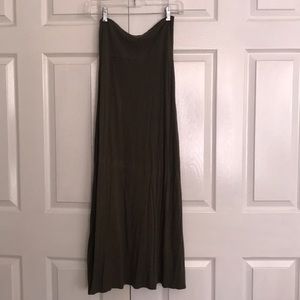 Maxi Skirt- Olive Colored